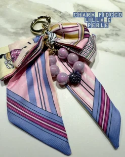 Discount Charm per borsa fiocco lilla Charm Per Borse