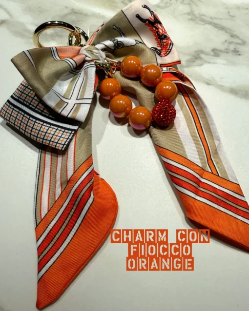 Discount Charm per borsa fiocco orange Charm Per Borse