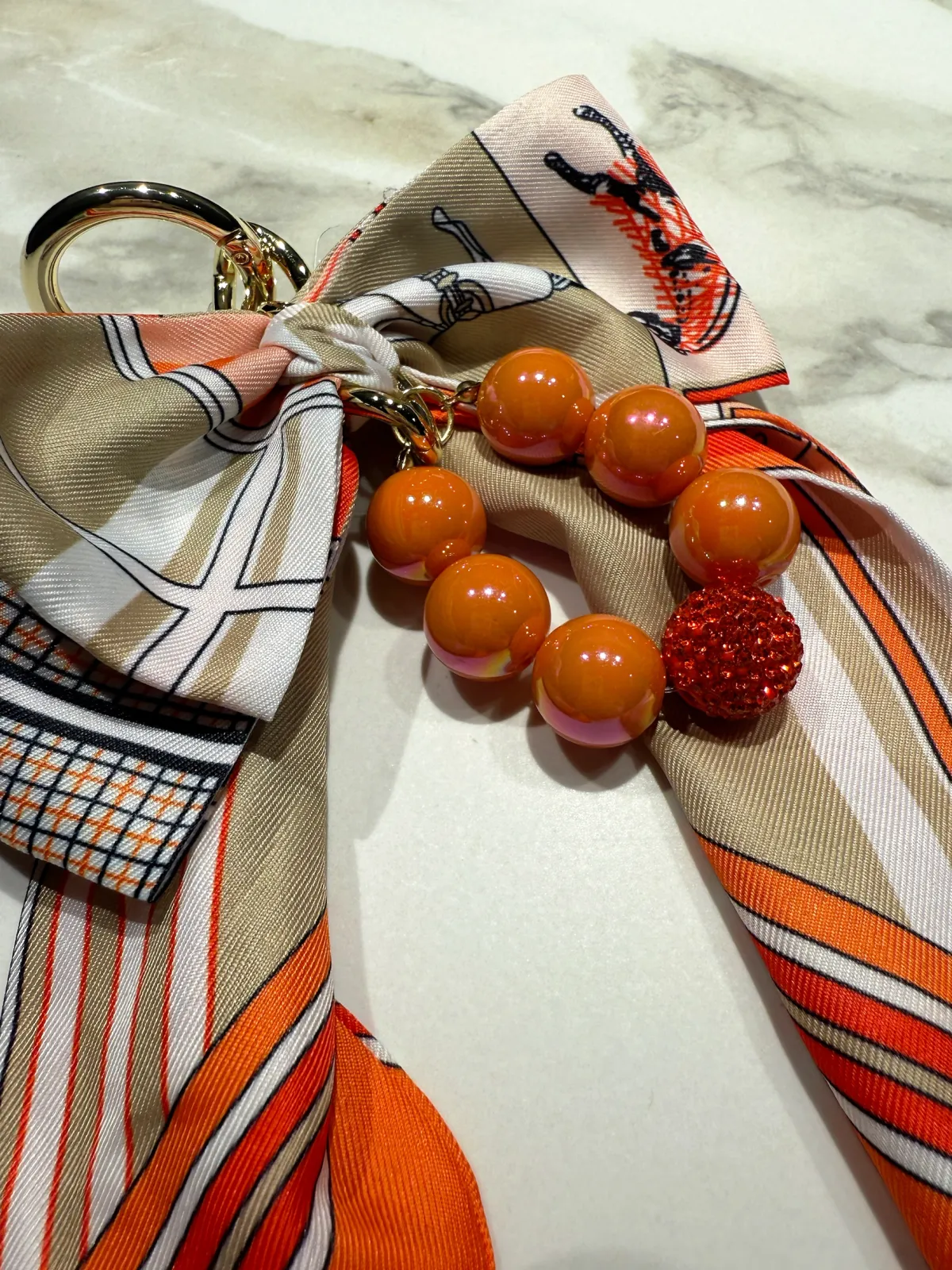 Discount Charm per borsa fiocco orange Charm Per Borse