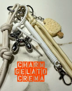 Online Charm per borse gelato bianco Charm Per Borse