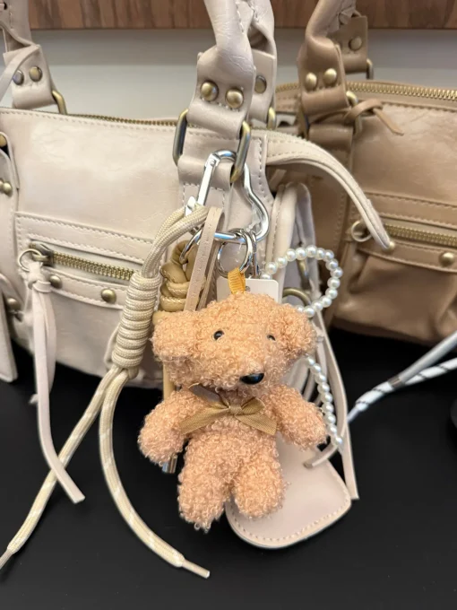 Clearance Charm per borse orso beige Charm Per Borse