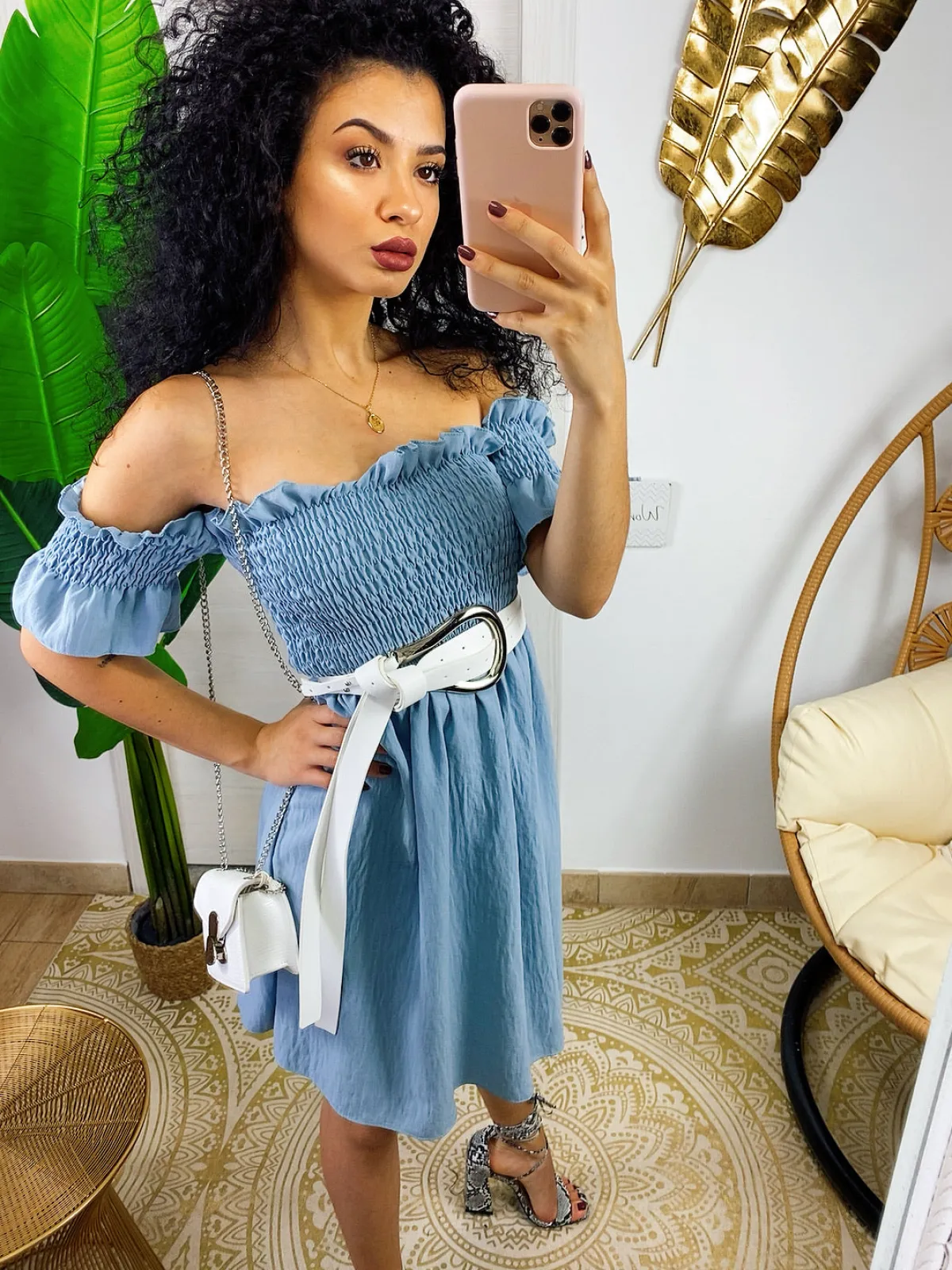 Hot Cintura bianca e argento Cinture