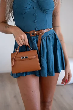 Best Cintura Camel con catena oro Cinture