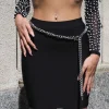 Clearance Cintura con fibbia argento Cinture