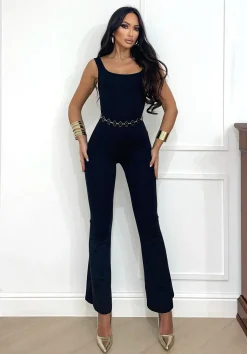 Clearance Cintura con fiori bianco e nero reversibile Cinture