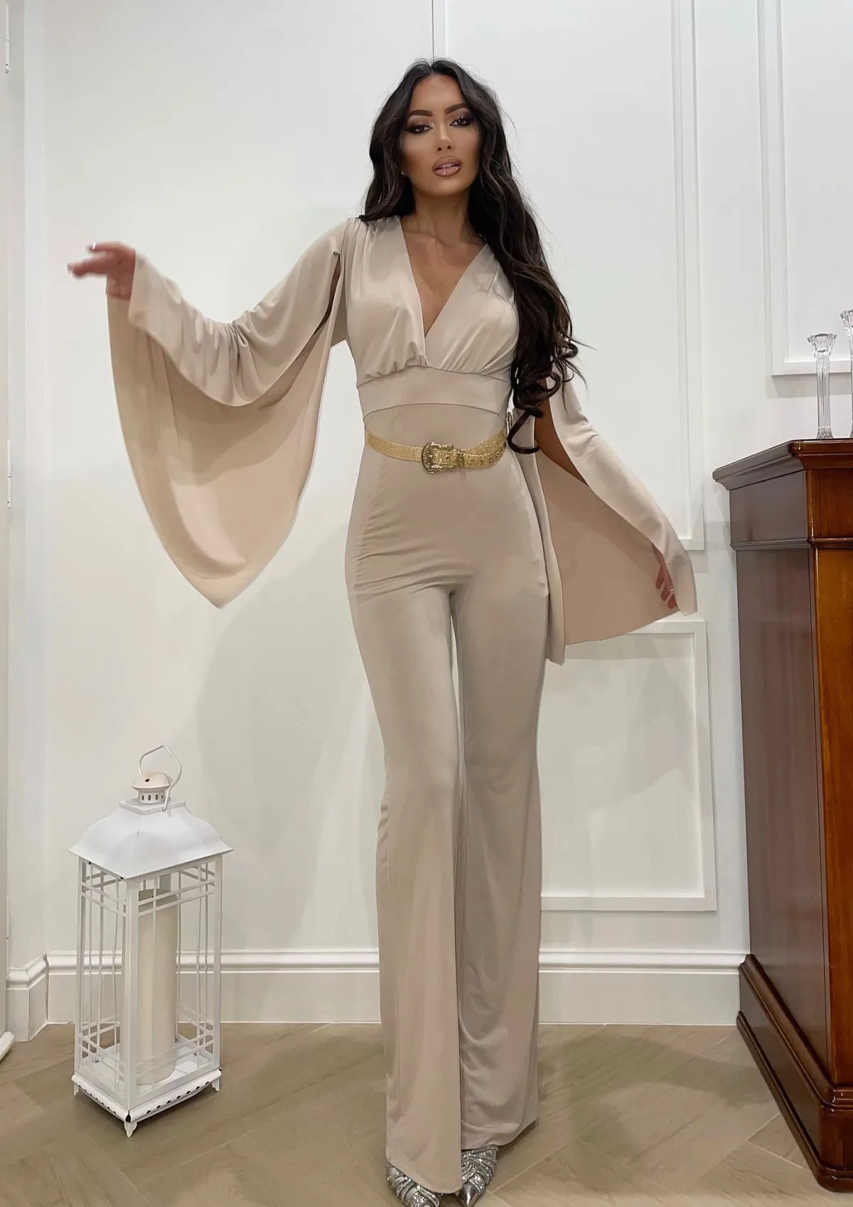 Fashion Cintura oro con fibbia Cinture