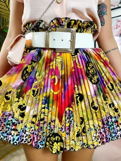 New Cinturone largo oro con strass Cinture