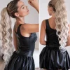 Sale Coda #103/60 ondulata con Coulisse Biondo Ghiaccio Degradè Code Per Bionde