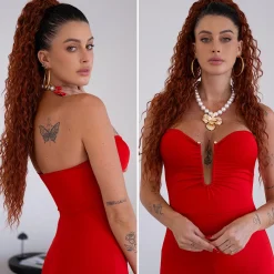 Clearance Coda #350 riccia con coulisse Ginger Code Basi Rosse