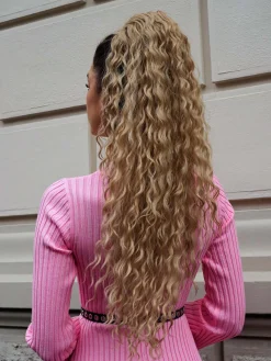Online Coda #bionda K16 riccia con Coulisse Biondo Code Per Bionde