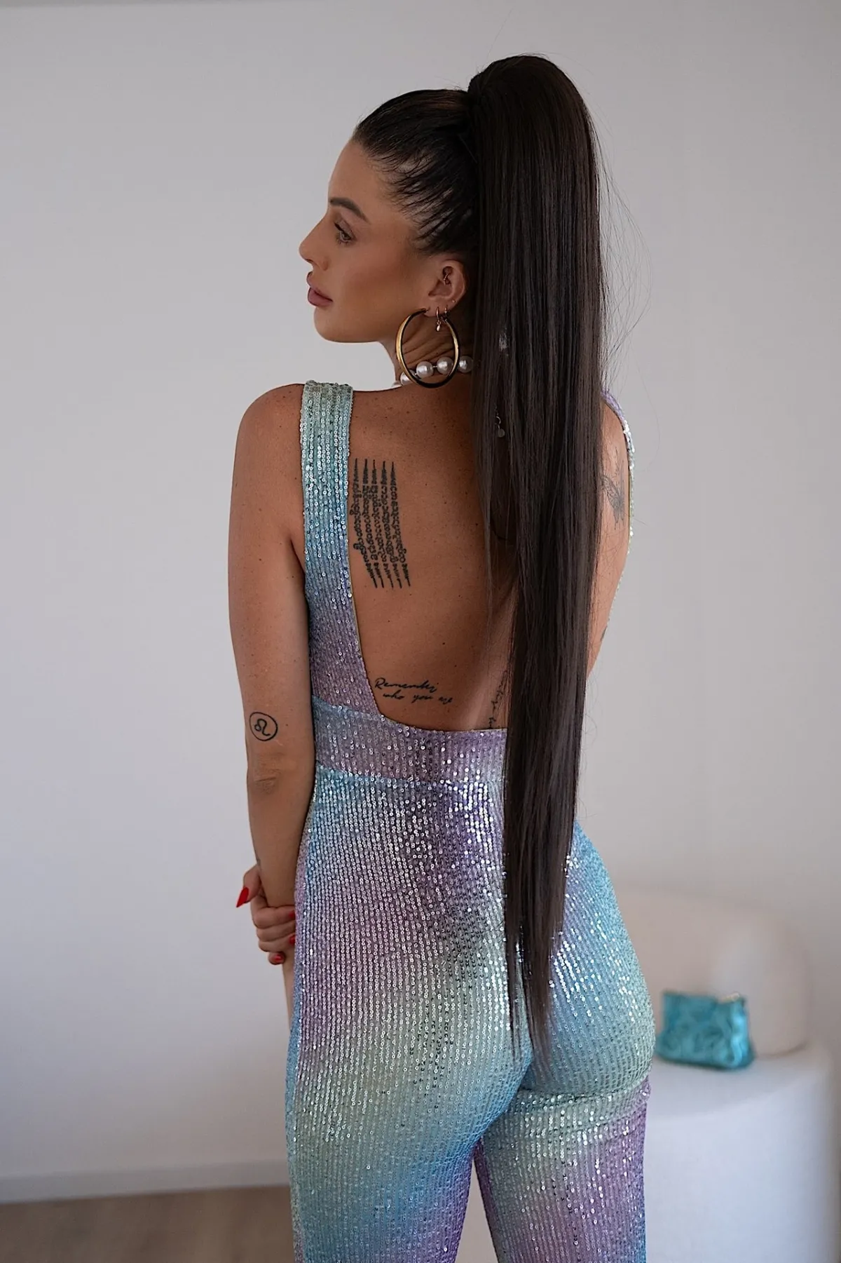 Fashion Coda extra long 90cm liscia con Coulisse vari colori Code Per Bionde
