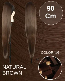 Fashion Coda extra long 90cm liscia con Coulisse vari colori Code Per Bionde