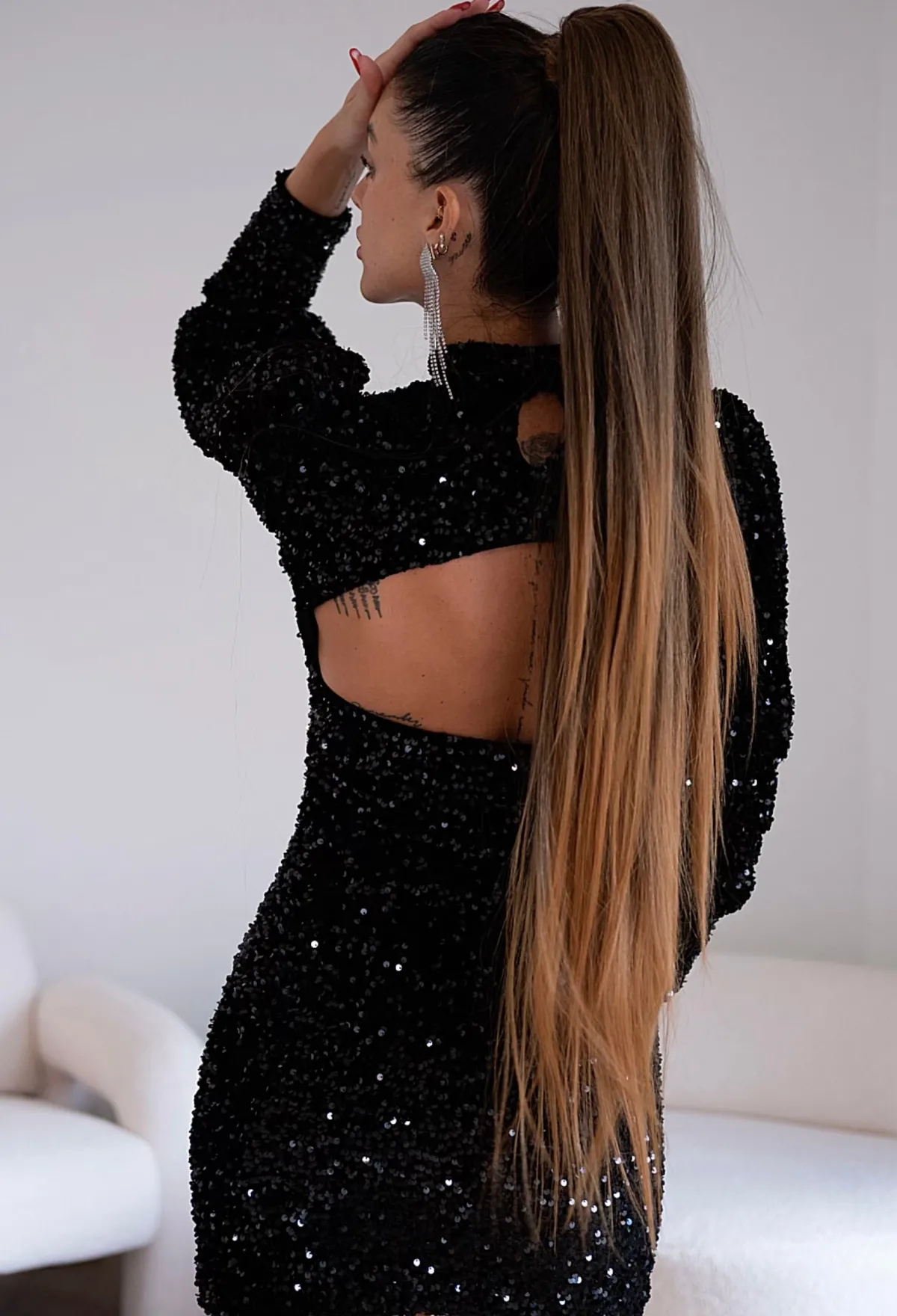 Fashion Coda extra long 90cm liscia con Coulisse vari colori Code Per Bionde