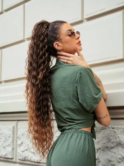 Sale Coda extra long 90cm Riccia con Coulisse vari colori Code Per Bionde|Code Basi Castane