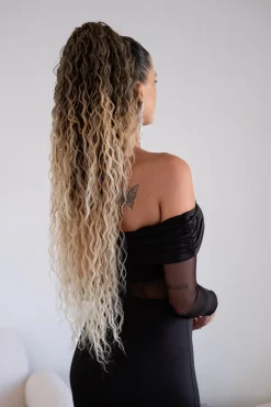 Sale Coda extra long 90cm Riccia con Coulisse vari colori Code Per Bionde|Code Basi Castane