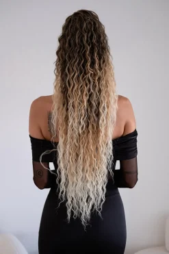 Sale Coda extra long 90cm Riccia con Coulisse vari colori Code Per Bionde|Code Basi Castane