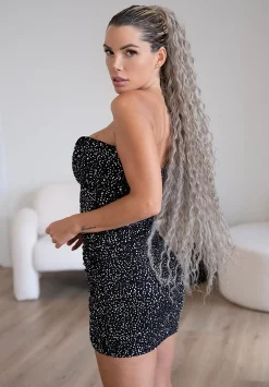 Sale Coda extra long 90cm Riccia con Coulisse vari colori Code Per Bionde|Code Basi Castane