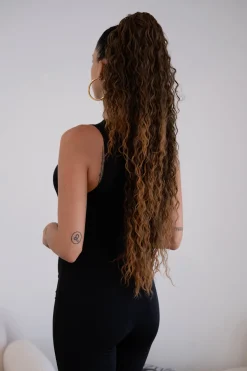 Sale Coda extra long 90cm Riccia con Coulisse vari colori Code Per Bionde|Code Basi Castane