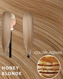 Hot Coda #22h/60 liscia con Coulisse Biondo Caldo con meches Code Per Bionde