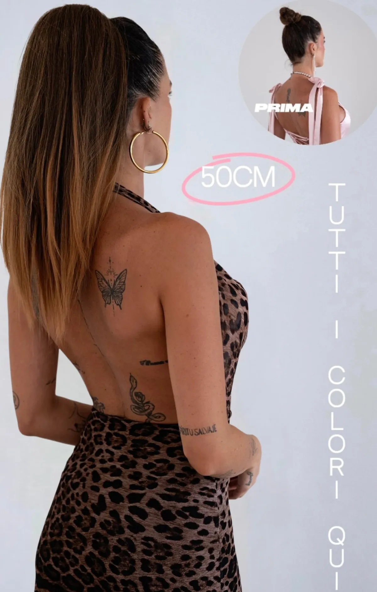 Hot Coda liscia 50cm con Coulisse vari colori Code Basi Nere|Code Per Bionde