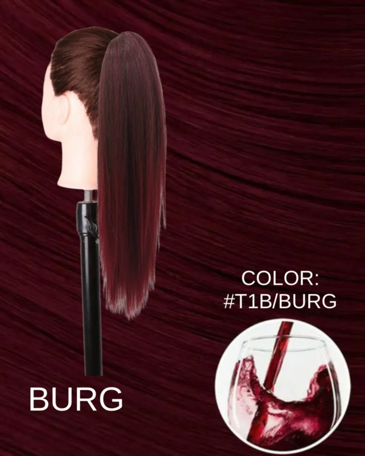 Hot Coda liscia 50cm con Coulisse vari colori Code Basi Nere|Code Per Bionde