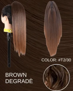Hot Coda liscia 50cm con Coulisse vari colori Code Basi Nere|Code Per Bionde
