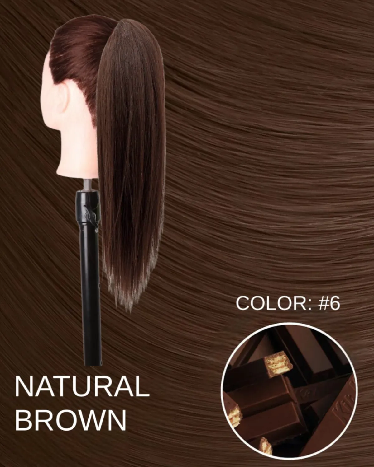 Hot Coda liscia 50cm con Coulisse vari colori Code Basi Nere|Code Per Bionde