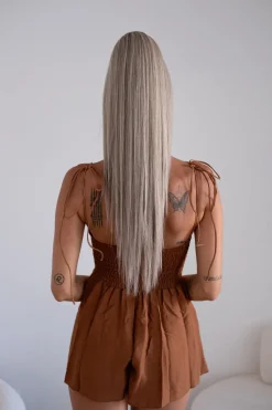 New Coda liscia con Coulisse Baby Blonde Code Per Bionde