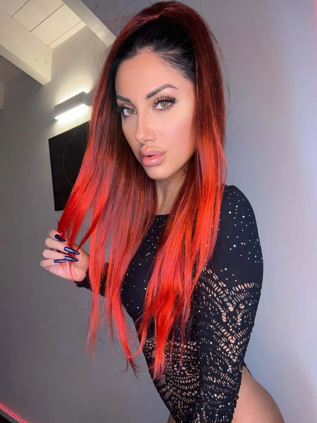 New Coda liscia con Coulisse Rosso Degradè Code Basi Nere|Code Basi Rosse