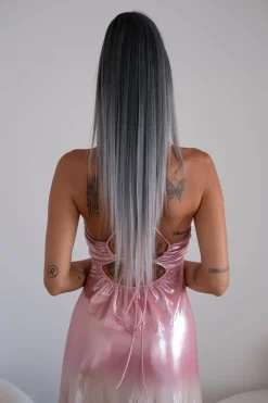 Discount Coda liscia con Coulisse Nero/Grigio Degradè Code Basi Nere