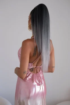 Discount Coda liscia con Coulisse Nero/Grigio Degradè Code Basi Nere