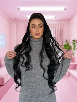 Hot Coda mossa nera 90cm Code Basi Nere
