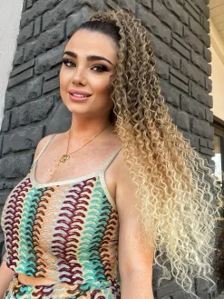 Fashion Coda Riccio afro con coulisse vari colori Code Per Bionde
