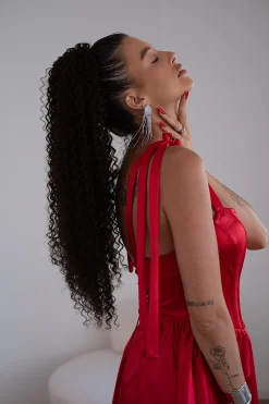 Fashion Coda Riccio afro con coulisse vari colori Code Per Bionde