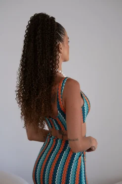 Fashion Coda Riccio afro con coulisse vari colori Code Per Bionde
