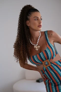 Fashion Coda Riccio afro con coulisse vari colori Code Per Bionde