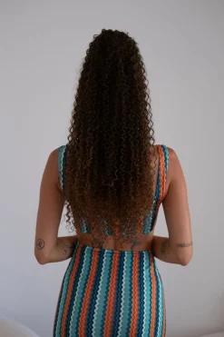 New Coda #t2/30 Riccio afro con coulisse castano degradè Code Basi Castane