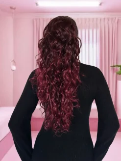 Online Coda #t1/b burg Riccio Morbido con Coulisse Rosso degradè Code Basi Nere|Code Basi Rosse