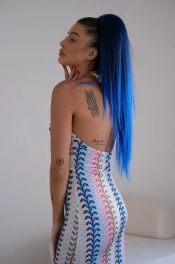 Fashion Coda #t1b/blu liscia con Coulisse Nero/Blu Degradè Code Basi Nere