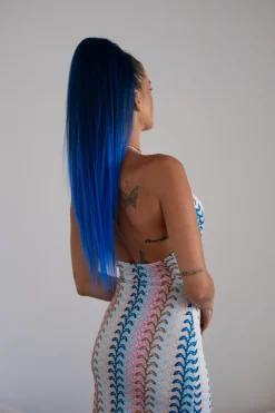 Fashion Coda #t1b/blu liscia con Coulisse Nero/Blu Degradè Code Basi Nere