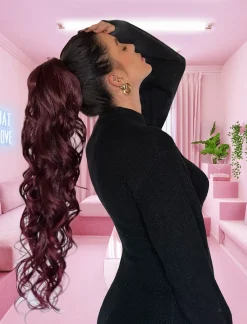 Fashion Coda #t1b/burg effetto mosso con Coulisse Rosso Code Basi Castane