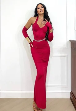 Discount Completo body e gonna rosso Completi & Tute