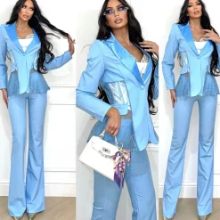 Sale Completo giacca bustier e pantalone carta da zucchero Completi & Tute