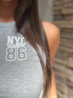 Sale Completo NYC Brooklyn 86 Grigio Melange Completi & Tute
