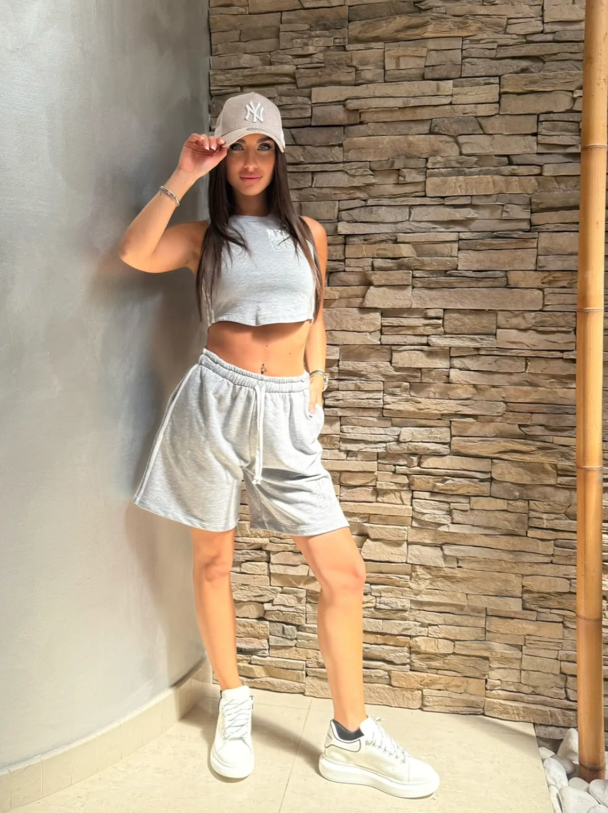 Sale Completo NYC Brooklyn 86 Grigio Melange Completi & Tute