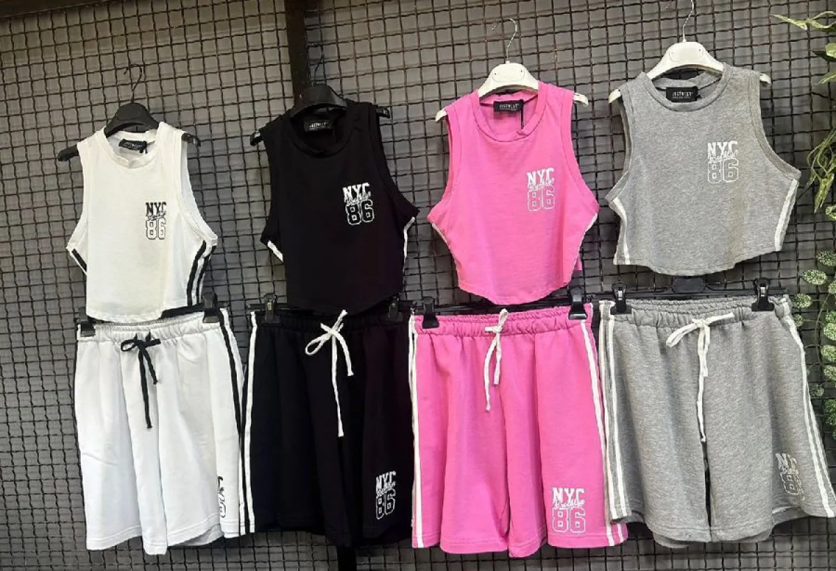 Sale Completo NYC Brooklyn 86 Grigio Melange Completi & Tute