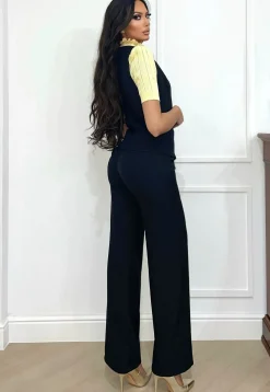 Clearance Completo smanicato e pantalone nero Completi & Tute