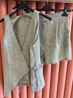 Fashion Completo top e short menta Completi & Tute