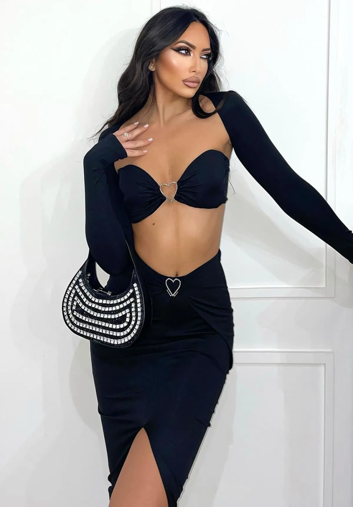 Discount Completo top gonna e coprispalla nero Completi & Tute