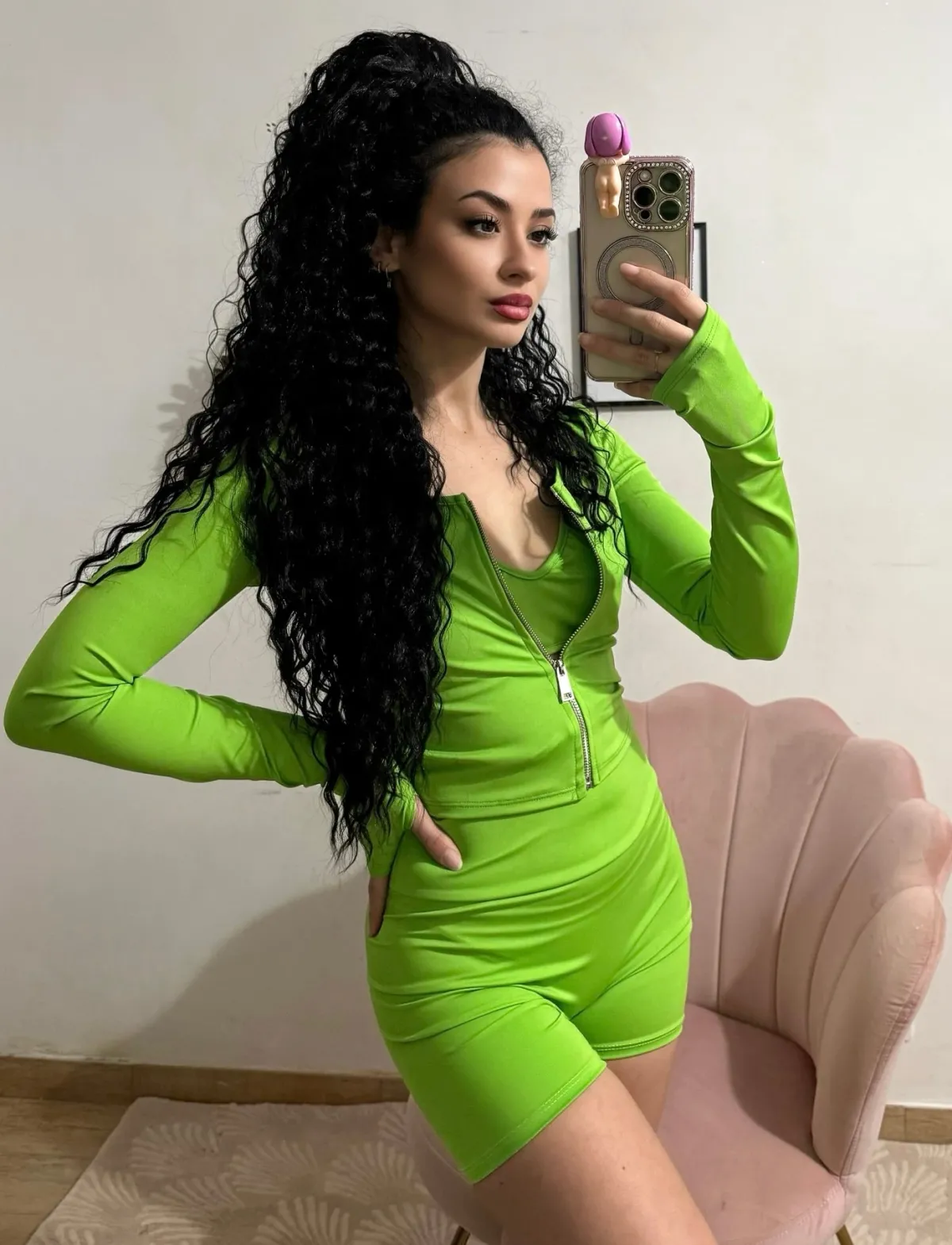 Hot Completo tre pezzi sportif verde fluo Completi & Tute